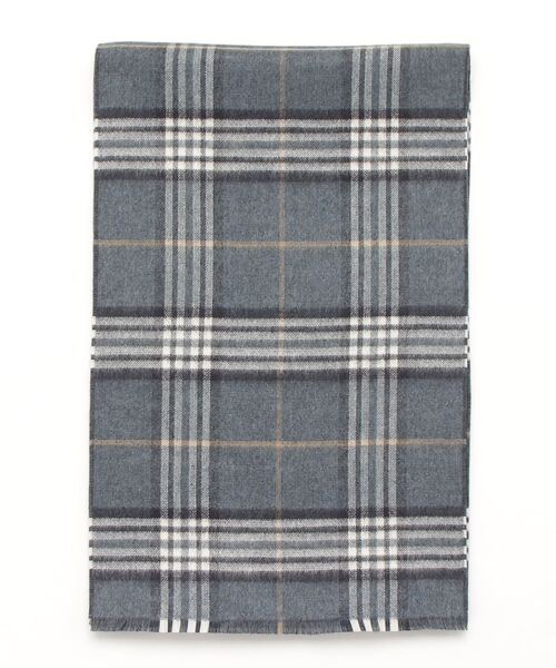 Perfect Suit FActory（パーフェクトスーツファクトリー）の「カシミンク　リバーシブルマフラー　V.FRAAS　ブラック/グレー/ネイビー（マフラー・メンズ・ネイビー/ブラック/チャコールグレー・FREE）」の16枚目の写真