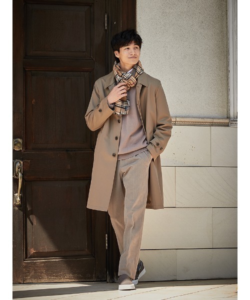 Perfect Suit FActory（パーフェクトスーツファクトリー）の「カシミンク　リバーシブルマフラー　V.FRAAS　ブラック/グレー/ネイビー（マフラー・メンズ・ネイビー/ブラック/チャコールグレー・FREE）」の9枚目の写真