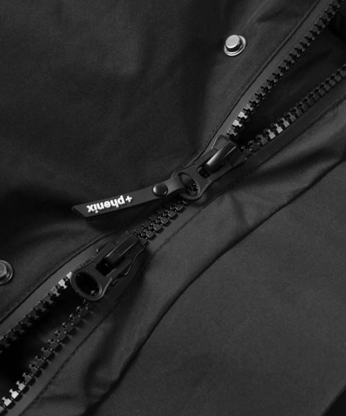 +phenix（プラスフェニックス）の「【＋Phenix/フェニックス】MOUTAIN DOWN JACKET/ マウンテンダウン フードジャケット/GORE-TEX INFINIUM/POO-21036（ダウンジャケット/コート・メンズ・グレー/ブラック・M/L/XL）」の9枚目の写真
