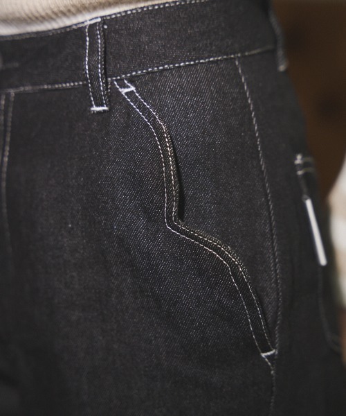 MIRO AMURETTE（ミロアミュレット）の「ceur straight denim/ハートポケットデニム（デニムパンツ・レディース・ブラック・SMALL/MEDIUM）」の20枚目の写真