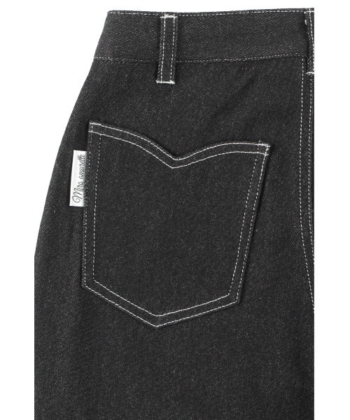 MIRO AMURETTE（ミロアミュレット）の「ceur straight denim/ハートポケットデニム（デニムパンツ・レディース・ブラック・SMALL/MEDIUM）」の11枚目の写真