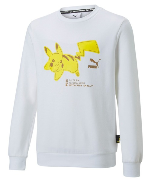 Puma プーマ キッズ Puma X Pokemon クルースウェット 104 152cm スウェット Puma プーマ のファッション通販 Zozotown