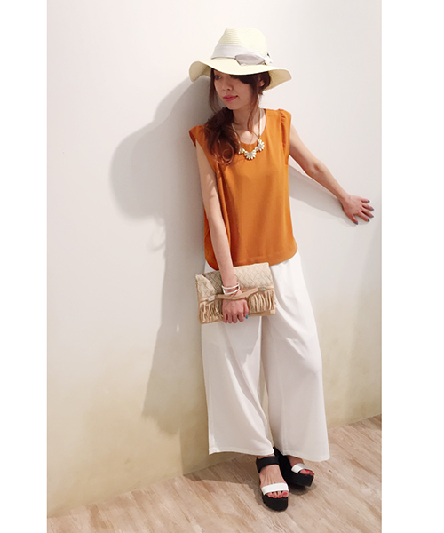 LIVI it(リヴィ イット)の「【LIVI it】ワイドパンツ(その他パンツ・レディース・ホワイト/ベージュ/ブラック/オレンジ・FREE)」の16枚目の写真