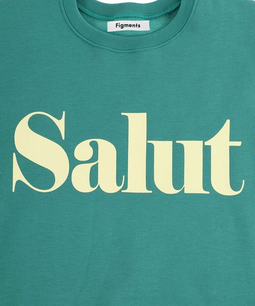 Figments（フィグメンツ）の「【裏起毛】Salutスウェット（スウェット・レディース・グリーン/杢グレー・FREE）」の7枚目の写真