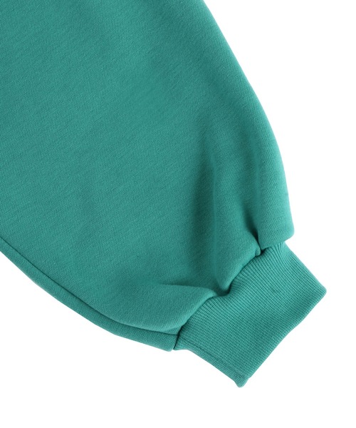 Figments（フィグメンツ）の「【裏起毛】Salutスウェット（スウェット・レディース・グリーン/杢グレー・FREE）」の9枚目の写真