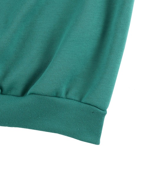 Figments（フィグメンツ）の「【裏起毛】Salutスウェット（スウェット・レディース・グリーン/杢グレー・FREE）」の4枚目の写真