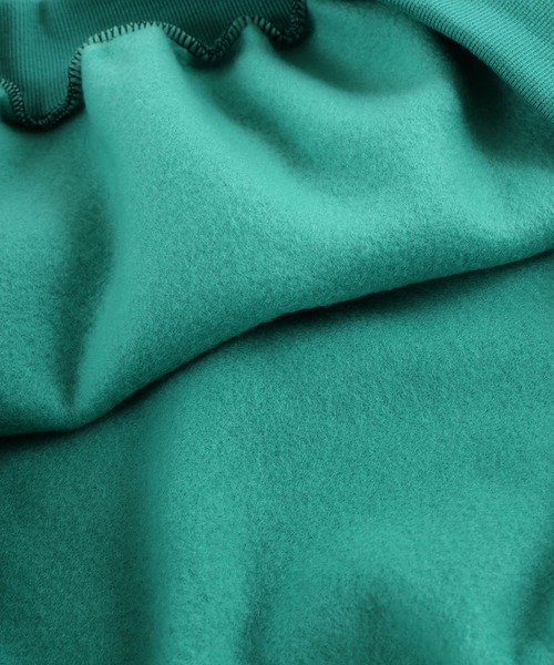 Figments（フィグメンツ）の「【裏起毛】Salutスウェット（スウェット・レディース・グリーン/杢グレー・FREE）」の6枚目の写真