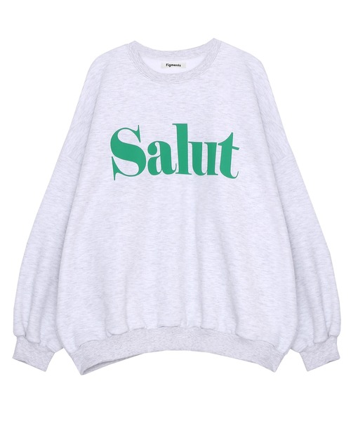 Figments（フィグメンツ）の「【裏起毛】Salutスウェット（スウェット・レディース・グリーン/杢グレー・FREE）」の20枚目の写真