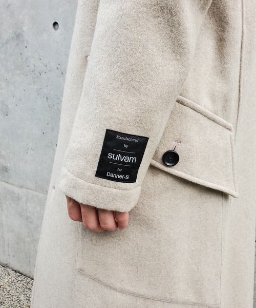 sulvam サルバム ベージュ ロングコート 19ss DANNER-S / ダナーエス】stand long coat / スタンドロング