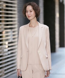 自由区（ジユウク）の「【洗える】ダブルフェイススーティング テーラードジャケット（テーラードジャケット・レディース）」