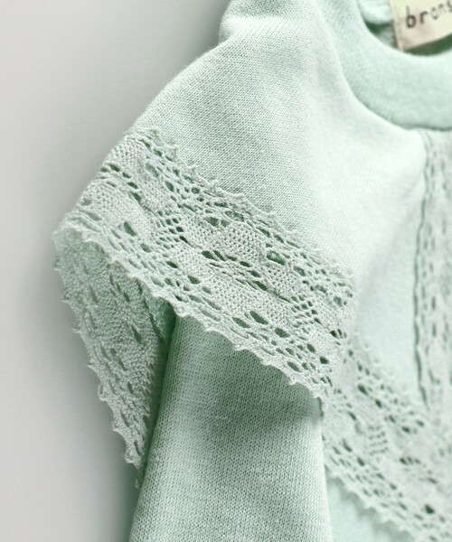 BRANSHES（ブランシェス）の「襟×レーストレーナー（スウェット・キッズ・アイボリー/ライトグリーン/ラベンダー・110/150/140/90/100/120/130）」の8枚目の写真