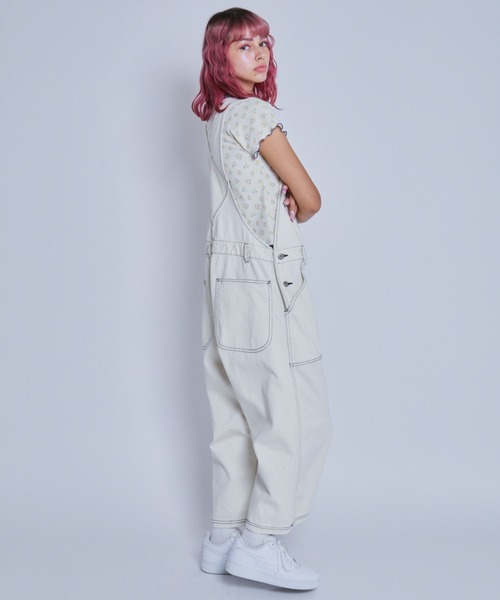 Candy Stripper（キャンディストリッパー）の「CND LIVELY サロペット（サロペット/オーバーオール・レディース・アイボリー/ピンク/ブラック・2）」の8枚目の写真