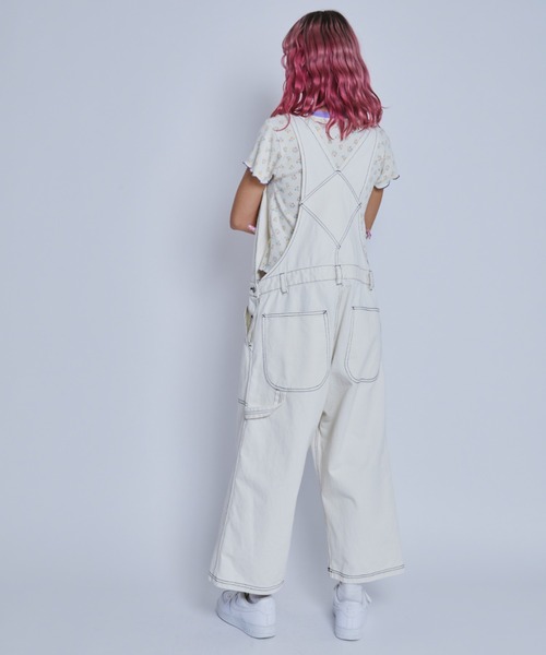 Candy Stripper（キャンディストリッパー）の「CND LIVELY サロペット（サロペット/オーバーオール・レディース・アイボリー/ピンク/ブラック・2）」の9枚目の写真