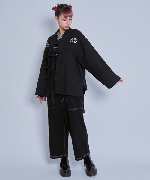 Candy Stripper（キャンディストリッパー）の「CND LIVELY サロペット（サロペット/オーバーオール・レディース・アイボリー/ピンク/ブラック・2）」の11枚目の写真