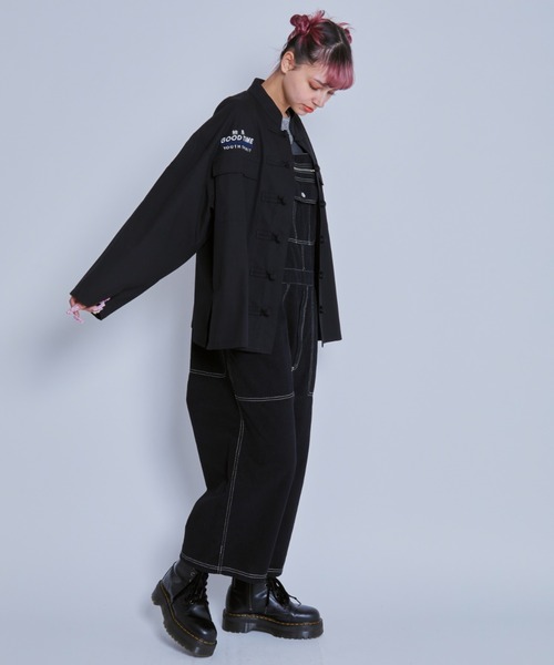 Candy Stripper（キャンディストリッパー）の「CND LIVELY サロペット（サロペット/オーバーオール・レディース・アイボリー/ピンク/ブラック・2）」の12枚目の写真