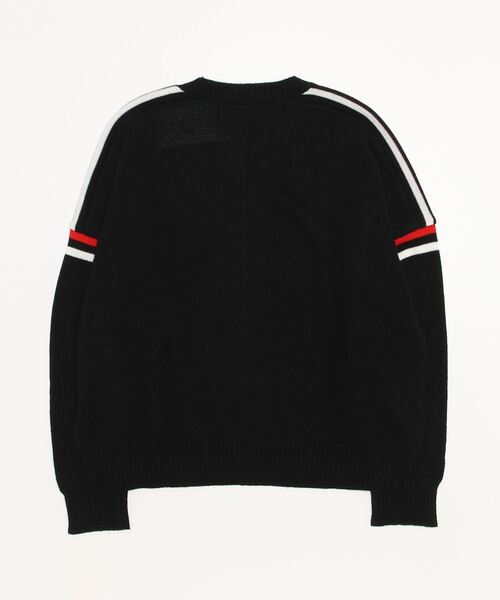 superNova.(スーパーノヴァ)の「Big line knit(ニット/セーター・メンズ・ブラック・S)」の2枚目の写真