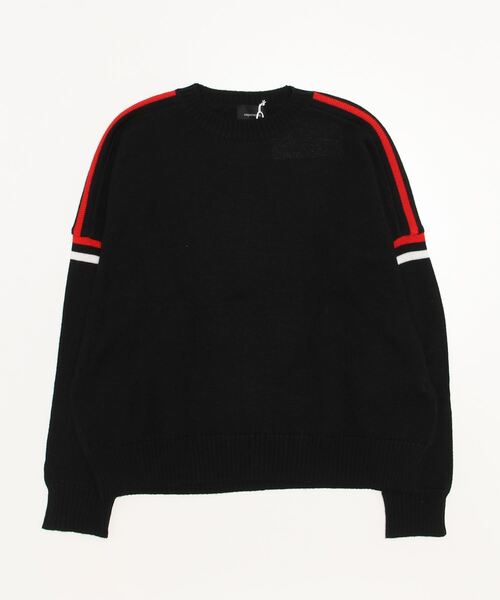 superNova.(スーパーノヴァ)の「Big line knit(ニット/セーター・メンズ・ブラック・S)」の3枚目の写真