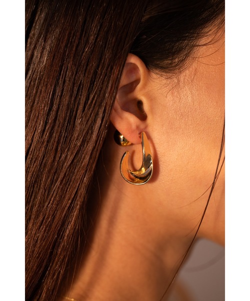 tone(トーン)の「【Belle】ツイストメタルバックキャッチピアス(両耳用)(MA)(ピアス(両耳用)・レディース・シルバー/ゴールド・FREE)」の18枚目の写真
