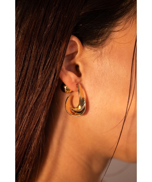 tone(トーン)の「【Belle】ツイストメタルバックキャッチピアス(両耳用)(MA)(ピアス(両耳用)・レディース・シルバー/ゴールド・FREE)」の19枚目の写真