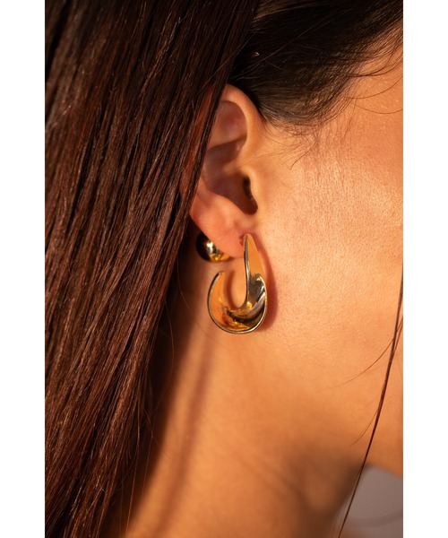 tone(トーン)の「【Belle】ツイストメタルバックキャッチピアス(両耳用)(MA)(ピアス(両耳用)・レディース・シルバー/ゴールド・FREE)」の20枚目の写真