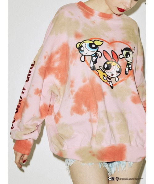 jouetie（ジュエティ）の「ThePowerpuffGirlsプルオーバー【コラボ/スウェット】（スウェット・レディース・グリーン/ピンク/パープル・MEDIUM）」の11枚目の写真