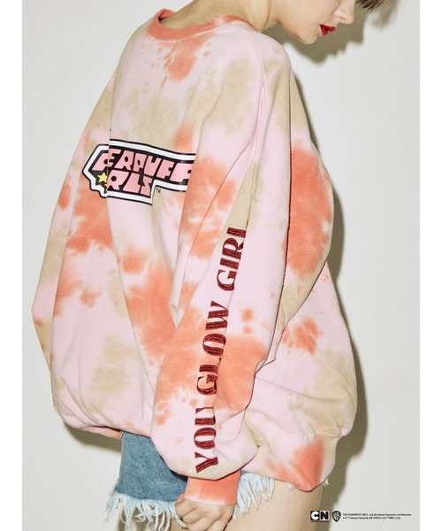 jouetie（ジュエティ）の「ThePowerpuffGirlsプルオーバー【コラボ/スウェット】（スウェット・レディース・グリーン/ピンク/パープル・MEDIUM）」の13枚目の写真