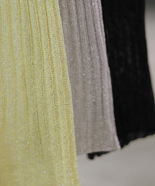 hellam（へラム）の「シアーラメニットプルオーバー（その他トップス・レディース・ベージュ系/ブラック/イエロー・FREE）」の18枚目の写真