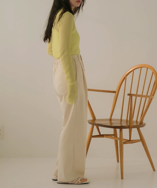 hellam（へラム）の「シアーラメニットプルオーバー（その他トップス・レディース・ベージュ系/ブラック/イエロー・FREE）」の19枚目の写真