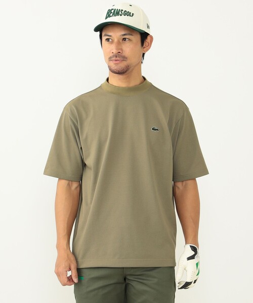 BEAMS GOLF(ビームスゴルフ)の「〈MEN〉Lacoste for BEAMS GOLF / 別注 モックネックシャツ(Tシャツ/カットソー・メンズ・ブラック/ベージュ・XS/S/L/M)」の2枚目の写真