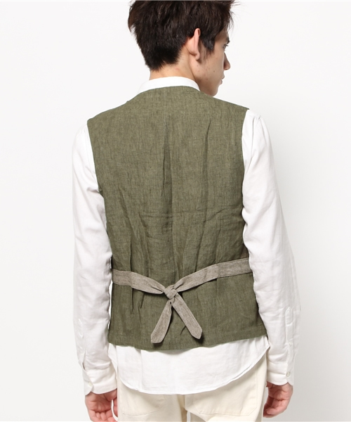 OUTLET（アウトレット）の「【BLOOM&BRANCH】FRANKLPLAINVEST（ベスト・メンズ・カーキ・MEDIUM）」の4枚目の写真
