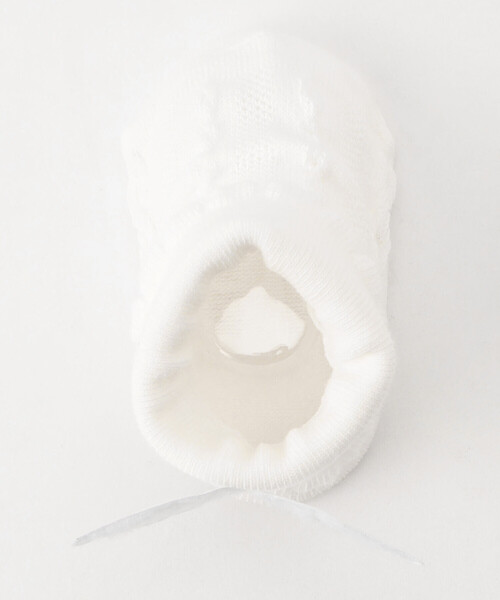 COMME CA ISM（コムサイズム）の「羽モチーフ　カップ入り　折り返しソックス(9-12cm)（ソックス/靴下・キッズ・ホワイト/ピンク・9-12cm）」の6枚目の写真