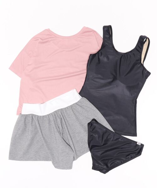 FILA(フィラ)の「【FILA:フィラ】レディース水着4点セット タンキニ(水着・レディース・ピンク/ネイビー・LARGE/SMALL/MEDIUM)」の3枚目の写真