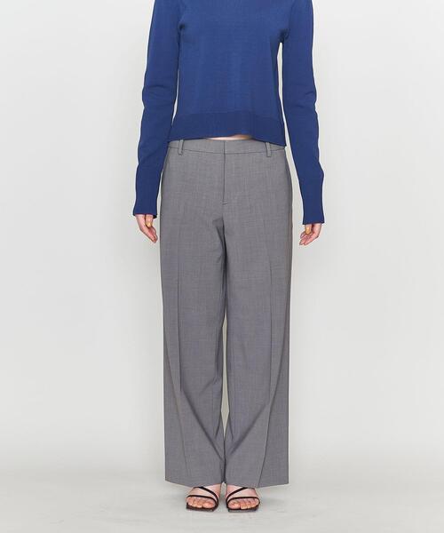 ASTRAET(アストラット)の「<ASTRAET>PE/W トロピカル ストレートパンツ(スラックス・レディース・ダークグレー・1/0)」の8枚目の写真