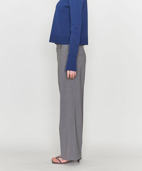 ASTRAET(アストラット)の「<ASTRAET>PE/W トロピカル ストレートパンツ(スラックス・レディース・ダークグレー・1/0)」の14枚目の写真