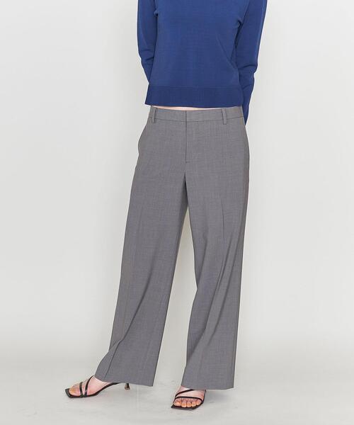 ASTRAET(アストラット)の「<ASTRAET>PE/W トロピカル ストレートパンツ(スラックス・レディース・ダークグレー・1/0)」の10枚目の写真
