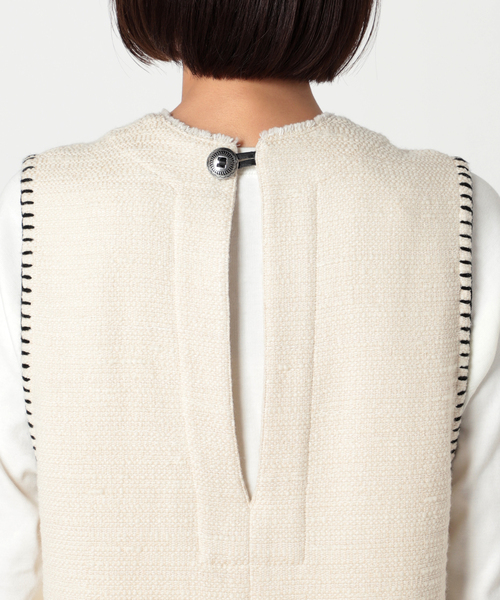 plage（プラージュ）の「GIOLICA ステッチ V/N ワンピース（ワンピース・レディース・アイボリー・FREE）」の14枚目の写真