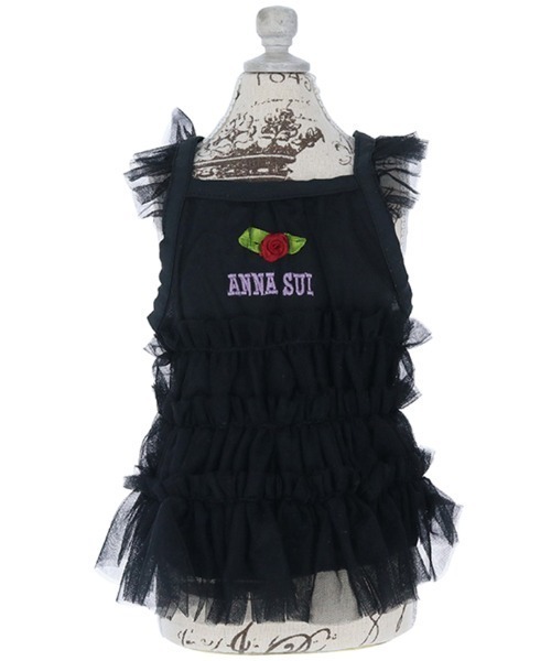 ANNA SUI（アナスイ）の「ANNA SUI/ティアードチュールワンピース（ペットウェア・レディース・ブルー/ブラック・S/2L/XS/M/L/2XS/2M）」の4枚目の写真