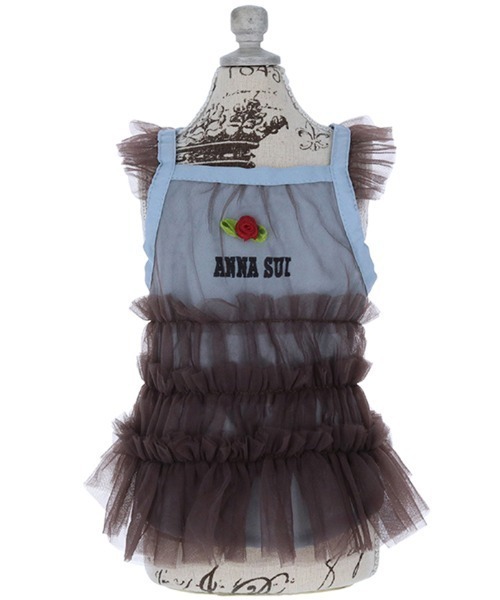 ANNA SUI（アナスイ）の「ANNA SUI/ティアードチュールワンピース（ペットウェア・レディース・ブルー/ブラック・S/2L/XS/M/L/2XS/2M）」の7枚目の写真