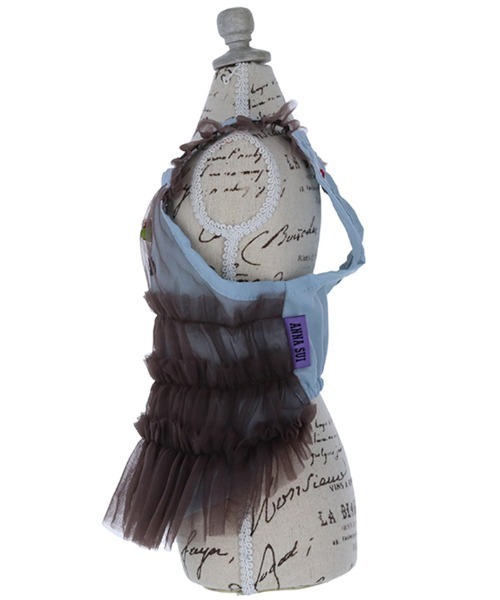 ANNA SUI（アナスイ）の「ANNA SUI/ティアードチュールワンピース（ペットウェア・レディース・ブルー/ブラック・S/2L/XS/M/L/2XS/2M）」の8枚目の写真