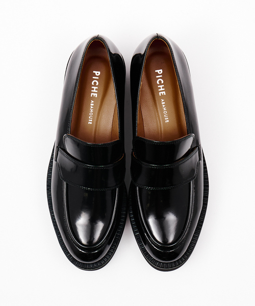 PICHE ABAHOUSE（ピシェ アバハウス）の「【生活防水】厚底ローファー（レインシューズ・レディース・ブラック/アイボリー/ボルドー・38/39/36/37/35）」の6枚目の写真