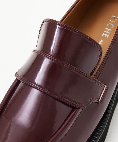 PICHE ABAHOUSE（ピシェ アバハウス）の「【生活防水】厚底ローファー（レインシューズ・レディース・ブラック/アイボリー/ボルドー・38/39/36/37/35）」の8枚目の写真