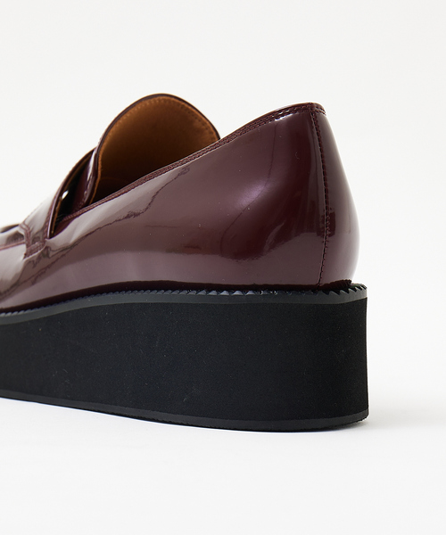 PICHE ABAHOUSE（ピシェ アバハウス）の「【生活防水】厚底ローファー（レインシューズ・レディース・ブラック/アイボリー/ボルドー・38/39/36/37/35）」の9枚目の写真