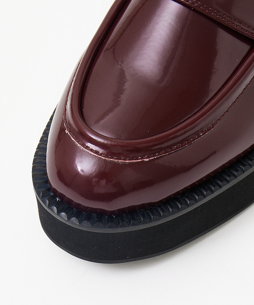 PICHE ABAHOUSE（ピシェ アバハウス）の「【生活防水】厚底ローファー（レインシューズ・レディース・ブラック/アイボリー/ボルドー・38/39/36/37/35）」の14枚目の写真