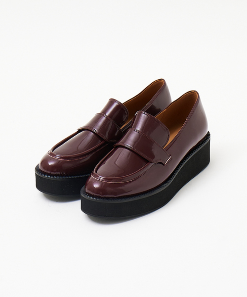 PICHE ABAHOUSE（ピシェ アバハウス）の「【生活防水】厚底ローファー（レインシューズ・レディース・ブラック/アイボリー/ボルドー・38/39/36/37/35）」の15枚目の写真