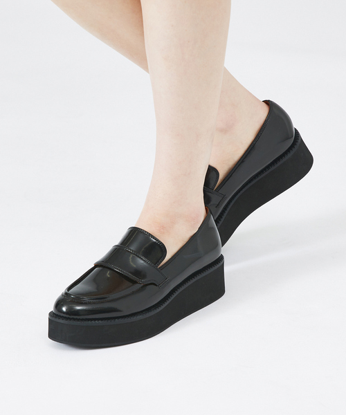 PICHE ABAHOUSE（ピシェ アバハウス）の「【生活防水】厚底ローファー（レインシューズ・レディース・ブラック/アイボリー/ボルドー・38/39/36/37/35）」の19枚目の写真