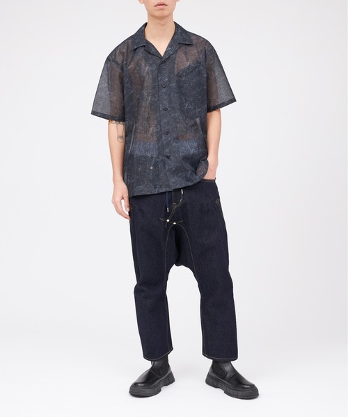 ルッシオ様　TOGA MESH MARBLE SHT TOGA（トーガ）の「TOGA VIRILIS Mesh marble print S/S shirt