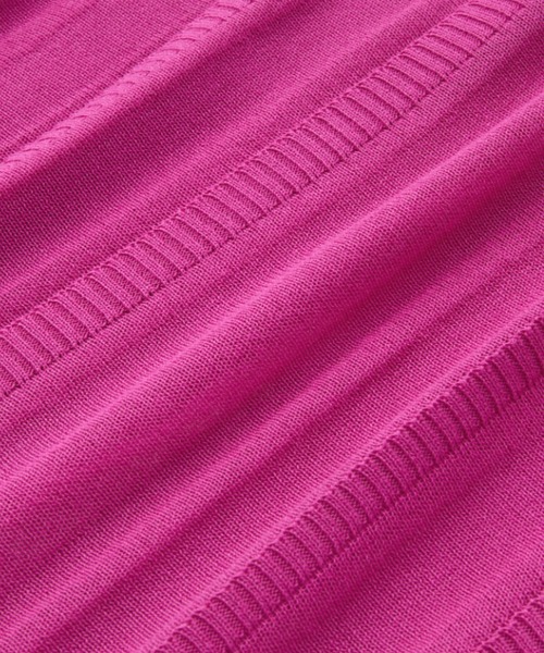 GeeRA(ジーラ)の「ジャカードストライプシアーニット(ニット/セーター・レディース・ピンク/ベージュ/ブラック・LARGE/MEDIUM)」の11枚目の写真