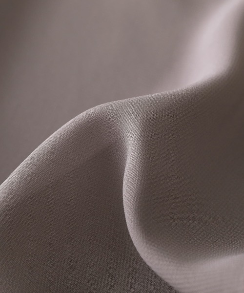 kOhAKU（コハク）の「『異素材アシメメッシュカットソー』（Tシャツ/カットソー・レディース・ブラック/オフホワイト・FREE）」の5枚目の写真