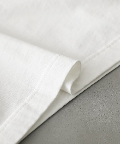 kOhAKU（コハク）の「『異素材アシメメッシュカットソー』（Tシャツ/カットソー・レディース・ブラック/オフホワイト・FREE）」の14枚目の写真