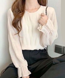 Girly Doll（ガーリードール）の「シアースリーブシフォンシャツ（シャツ/ブラウス）」